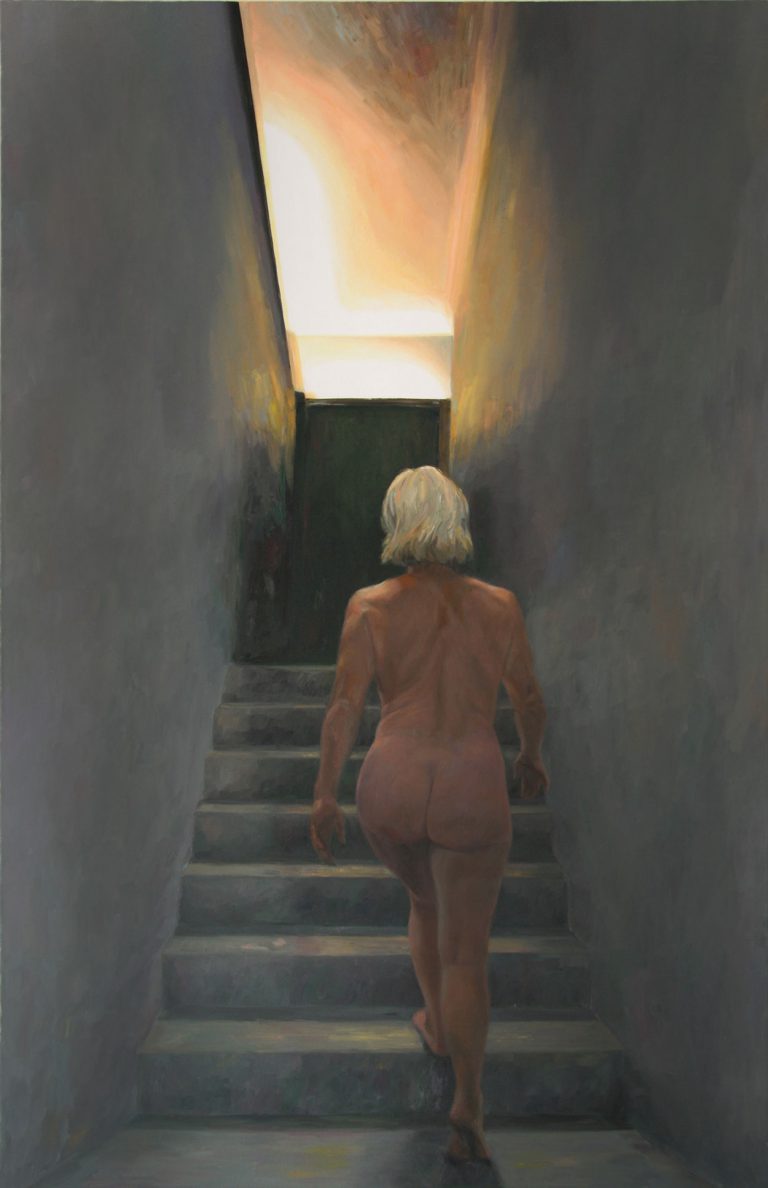 Diesseits von Eden, 2015, Öl auf Leinwand, 170 x 110 cm