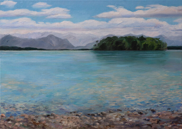 Sommer am See, 2022_Öl auf Leinwand, 50 x 70 cm